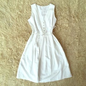 Mango cotton summer white dress 4